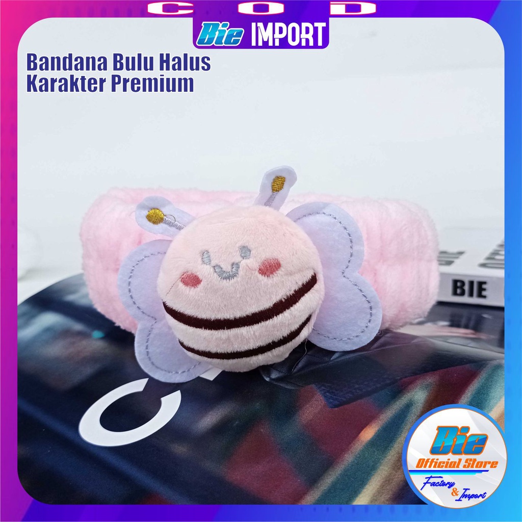 Bandana Anak Bulu Karakter Cat Premium Impor Best Seller