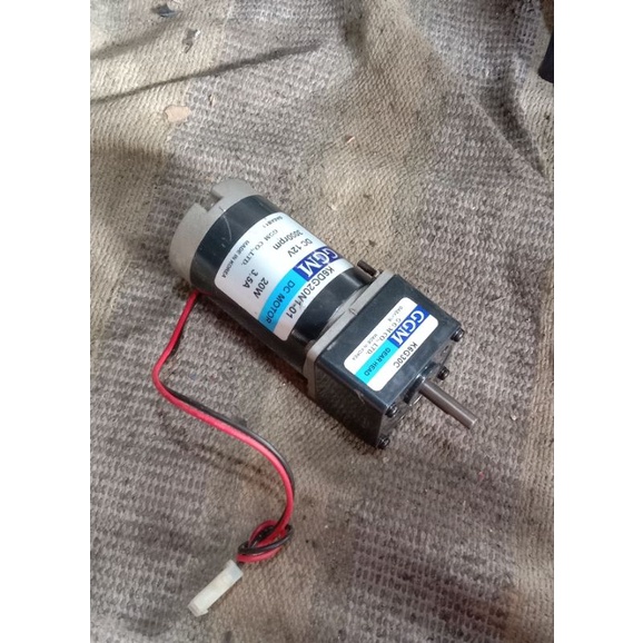 DC MOTOR GEARBOK GGM 12V RATIO 1 : 30 20W 100RPM 3.5A