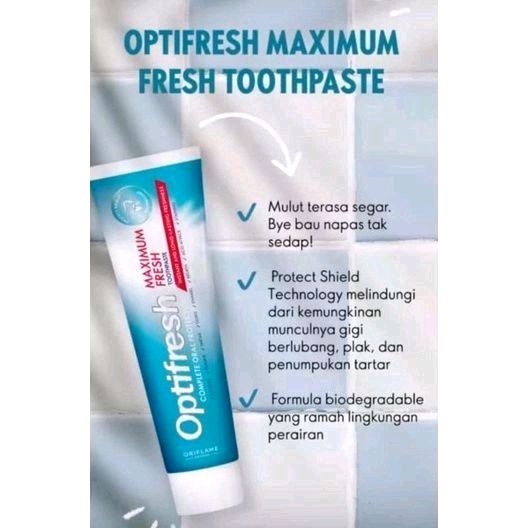 Pasta gigi / Odol Optifresh Maximum Original Bpom