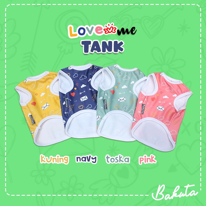 Baju Kucing Tank Edisi Love me Tank Lucu Untuk Kucing dan anjing / Baju Kucing Termurah Size XS-XL / Baju Kucing Tangerang