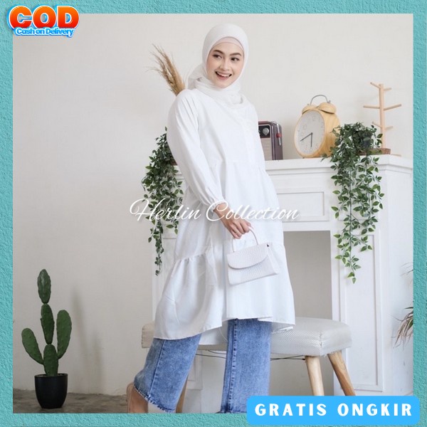 Tunix Bahan Adem Baju Tunik Wnta Long Tunik Model Korean Style Drees Tinik Pesta Kondangan Bsju Fash