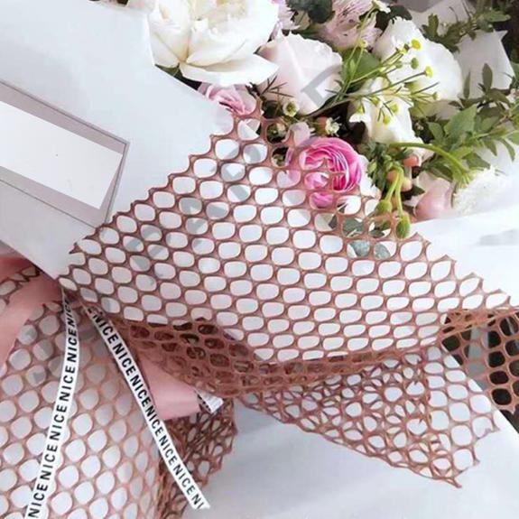 

Flower Wrapping Paper Jaring Bulat Korea / Polynet Bulat Mesh Roll - Silver