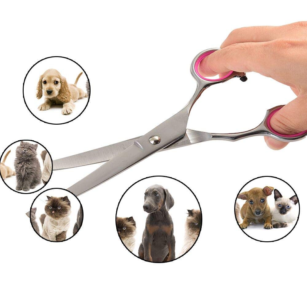 5 Pcs Dengan Sisir Grooming Gunting Set Perawatan Rambut Melengkung Berguna 6 Inci Anjing Kucing