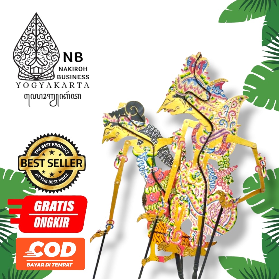 Wayang Kulit Asli Murah Rama Sinta / Wayang Standar Dalang Halus Kualitas Sedang 60cm