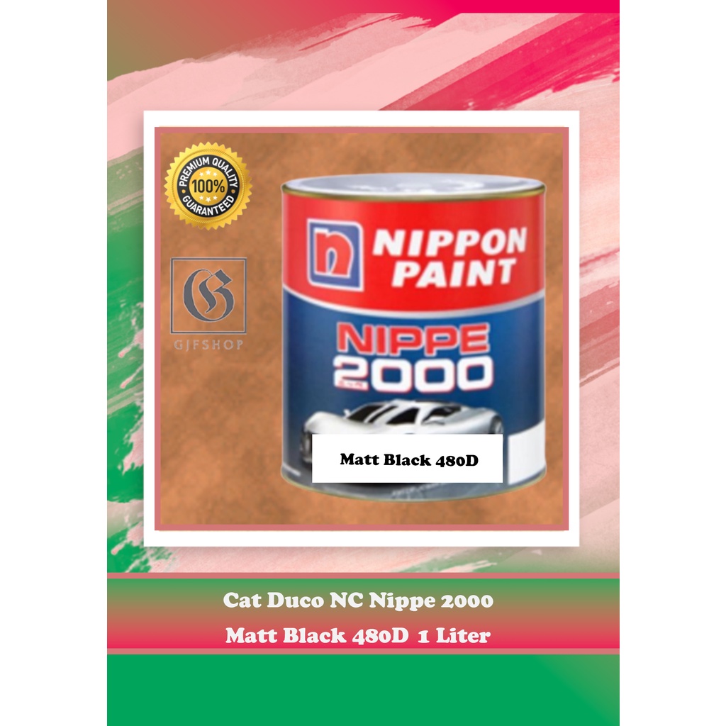 Jual Cat Duco NC Nippe 2000 Matt Black 480D 1 Liter | Shopee Indonesia