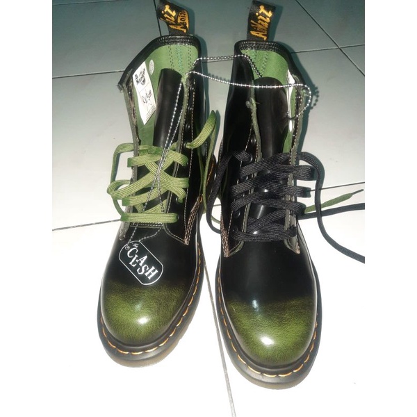 DOCMART DR MARTENS x THE CLASH 1460 BLACK ARMY 36 - 39 NEW ORIGINAL