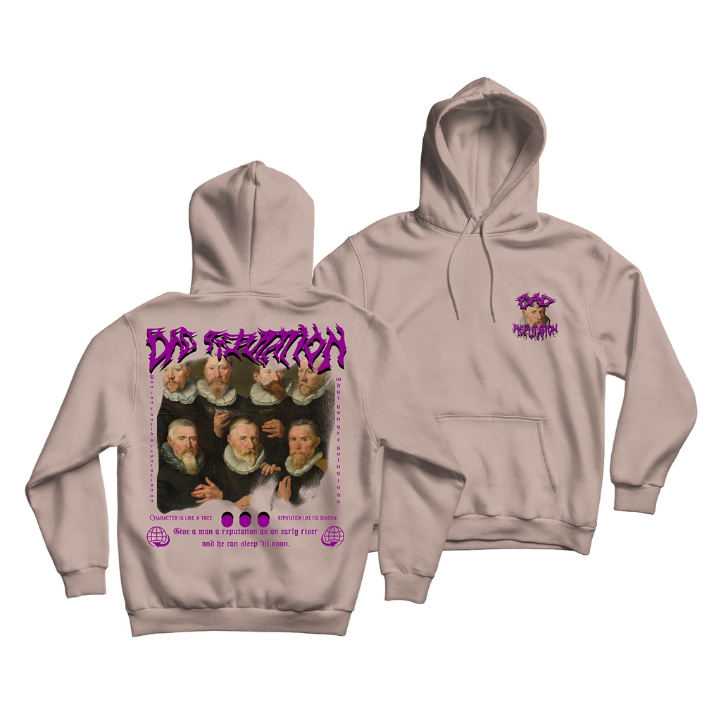 Sweaterpolos Hoodie Jumper BAD RAPUTATION ( Sablon ) Unisex Pria &amp; Wanita