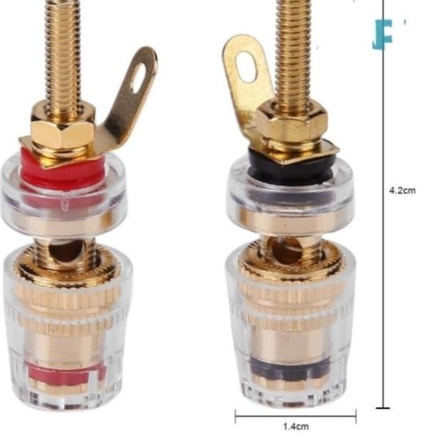 terminal Amplifier Speaker Binding Post Banana Plug Jack gold