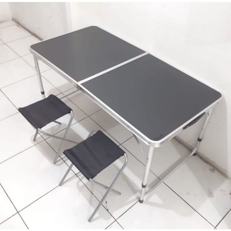 MEJA LIPAT Portable JUMBO FREE 2 KURSI MEJA LIPAT MEJA JUALAN