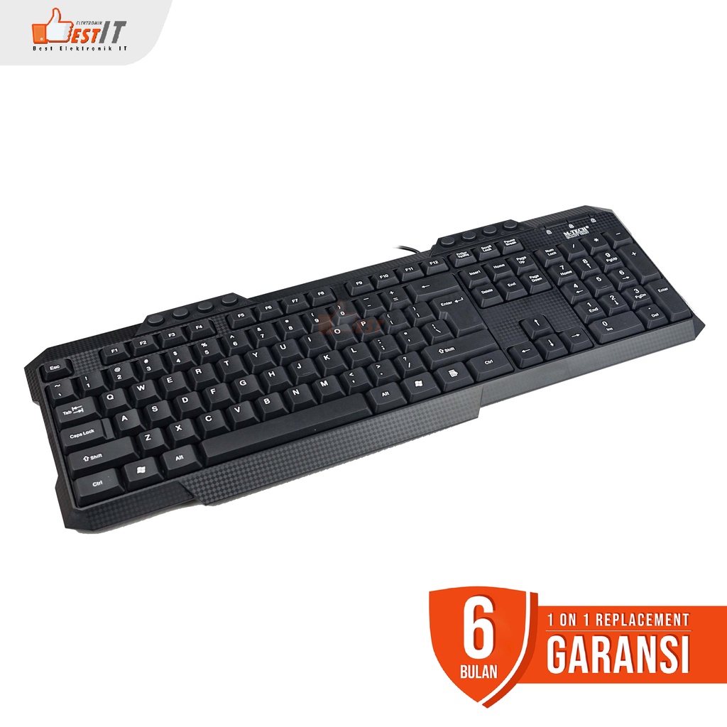 Keyboard Komputer M-tech  PC Laptop Multimedia Fullsize MTK 03