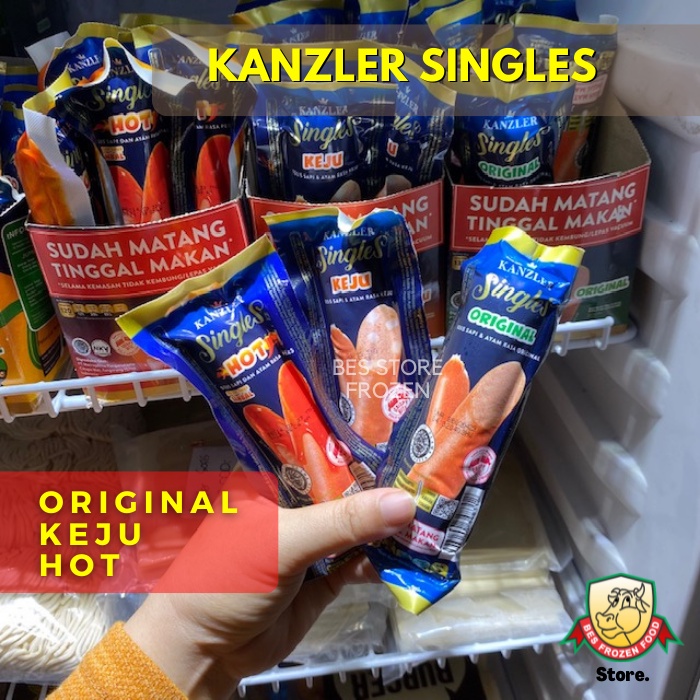 

(BES STORE) Kanzler Singles Sosis Original Keju Hot