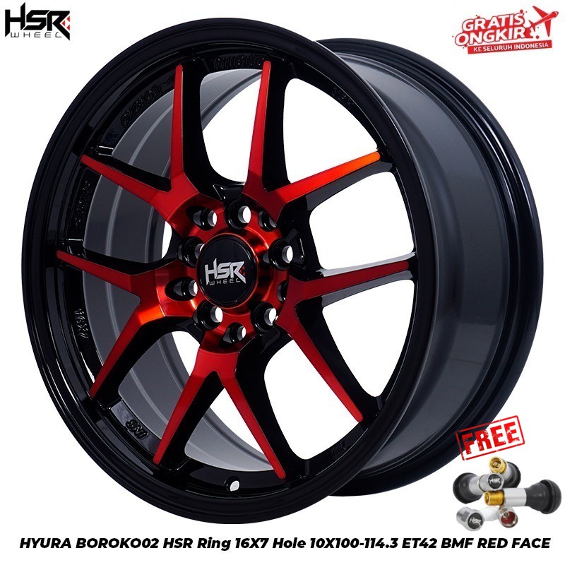 Velg HSR HYURA BOROKO (Original) 02 Ring 16 Velg Mobil Innova New Veloz Sienta Rush Terios BRV