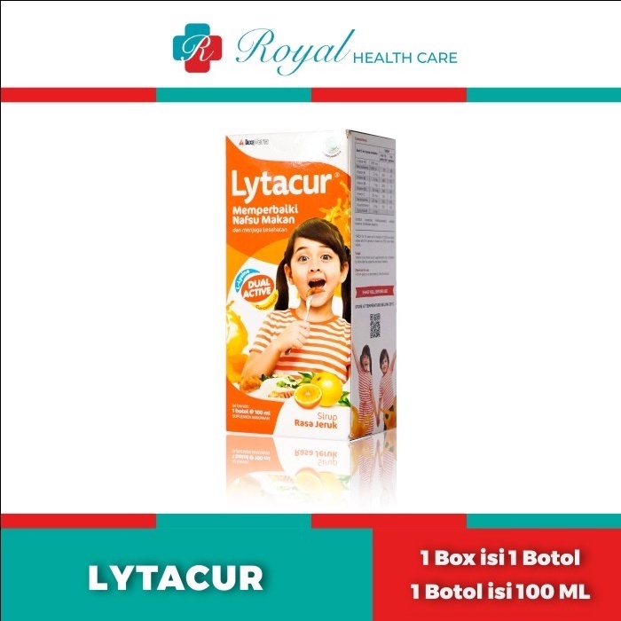 LYTACUR SIRUP 100 ML Suplemen Penambah Nafsu Makan Anak