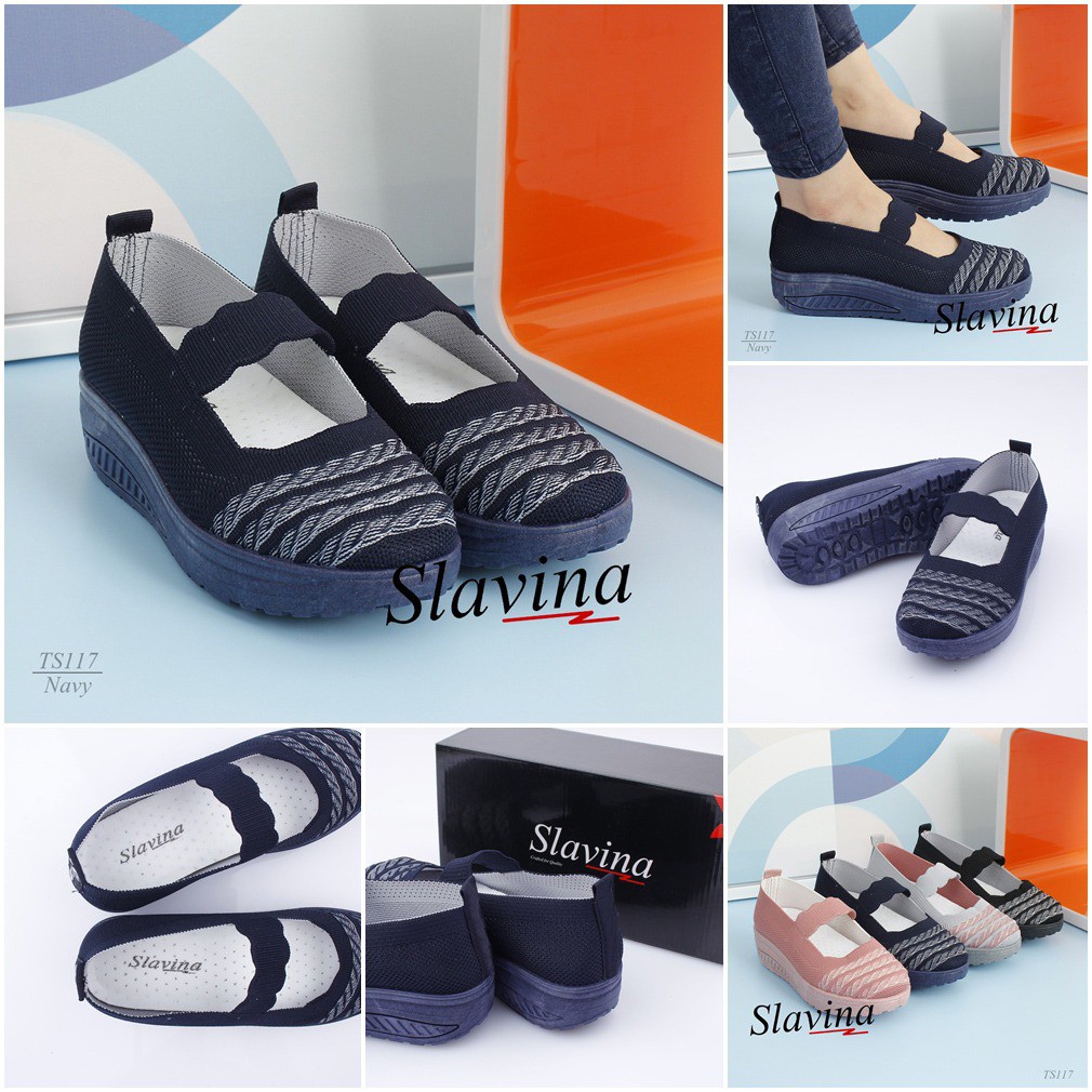 Ivony Seivona - TS117 Sepatu Slavina Wedges