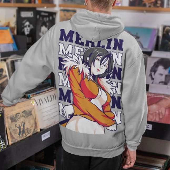 Hoodie Merlin Seven Deadly Anime Manga Nanatsu No Taiza Premium Unisex