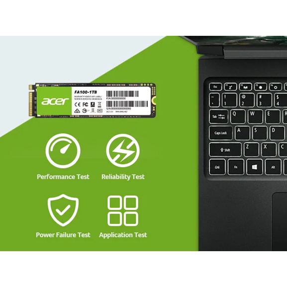 SSD INTERNAL NVME ACER FA100 1TB NVME PCIE GEN3 X 4 READ GARASNI 5 TAHUN