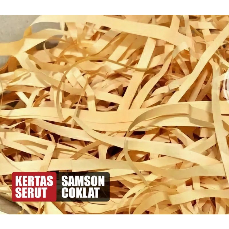 

Kertas serut Cacah craft coklat hampers