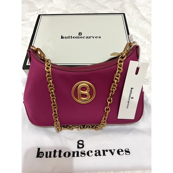 Buttonscarves Luana Nylon Bag Plum