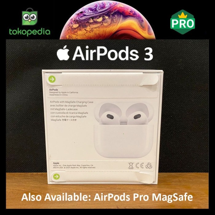 Apple AirPods 3 Gen Original Wireless MagSafe Case 2021 - Airpods 3