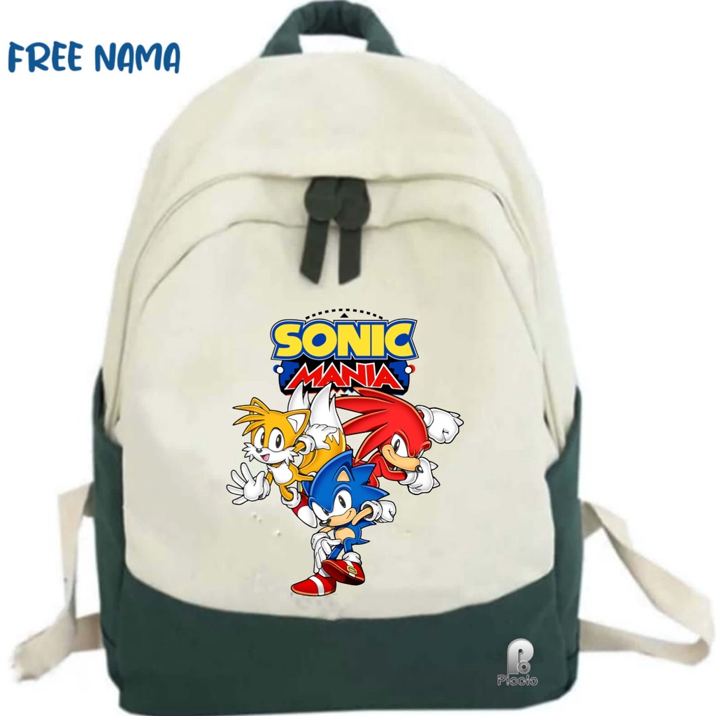 TAS RANSEL ANAK BACKPACK ANAK SEKOLAH MOTIF SONIC MANIA