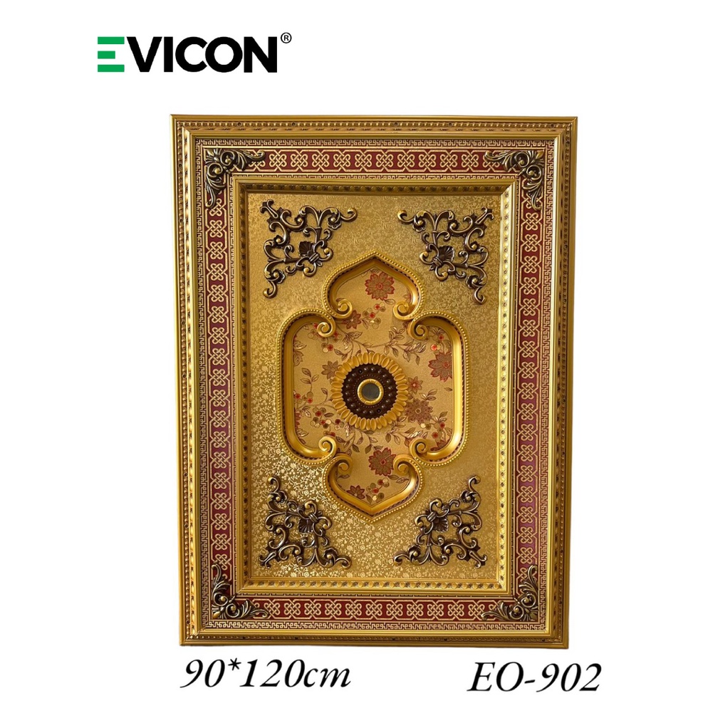 PRE ORDER Ornamen lampu besar 90 x 120 / ornamen plafon pvc / ornamen plavon pvc / lampu plafon pvc 