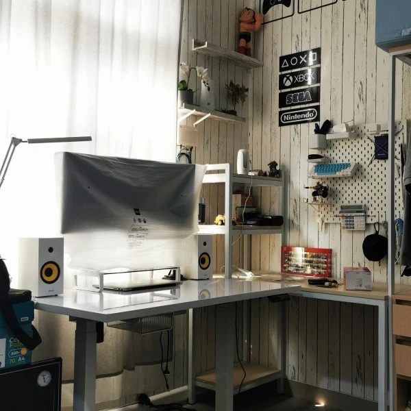 Kaki Meja Elektrik Adjustable Electric Working Gaming Desk ALL FOR WORK - Single Desk 2791