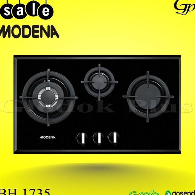 Jual MODENA CRISTA BH 1735 - KOMPOR TANAM BUILT-IN HOB GAS 70CM 3