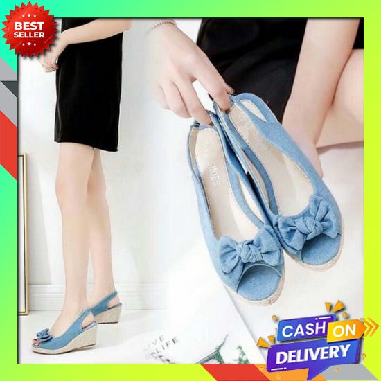 Wedges Wanita Merk Connexion Branded Matahari Murah Best Seller | Sepatu Hak Tinggi | High Heels Kan