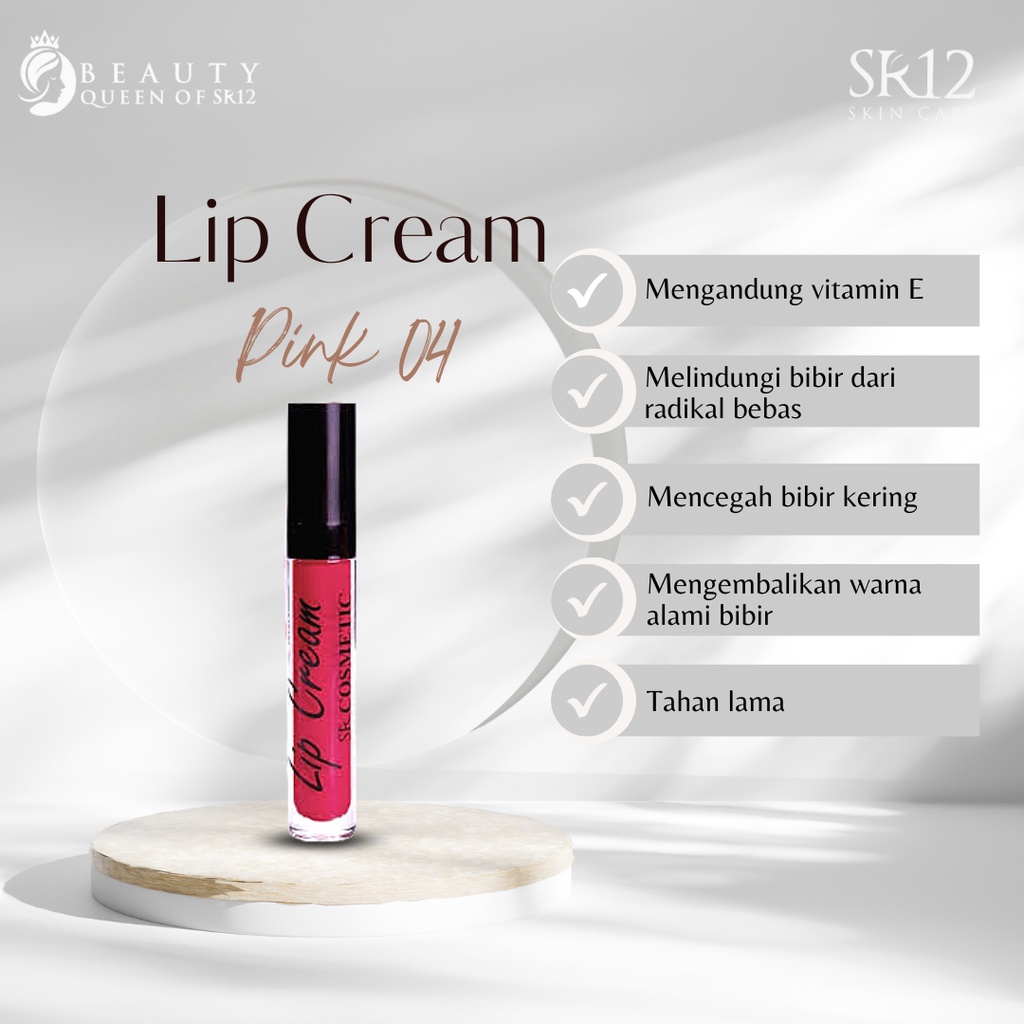 Lip Cream Pink Anti Luntur Tahan Lama Pelembab Bibir Alami Krim Pewarna Bibir Lipcream Pewarna Bibir Lipstik Krim