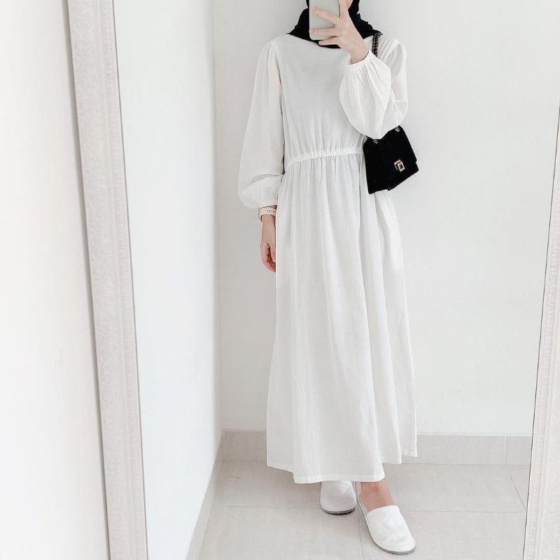 GF02 ~ KESSY DRESS BUSUI daily maxi SIZE S M L XL OOTD SIMPLE STYLISH BAHAN SHAKILA