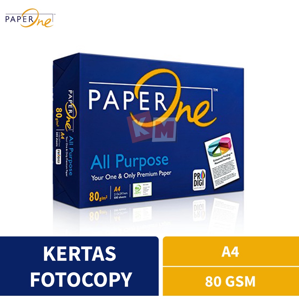 Jual Kertas Fotocopy HVS PaperOne Paper One A4 80 Gram Gsm Gr 80Gr ...