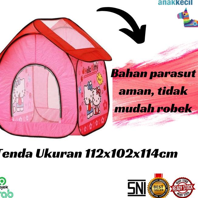 MAINAN ANAK - TENDA ANAK RUMAH HELLO KITTY BESAR