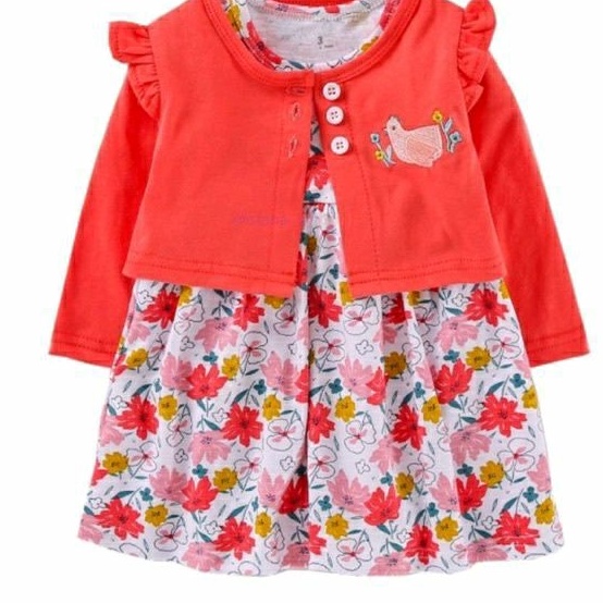 Dress Jumper Cardigan Catell Love / Dress Bayi Perempuan