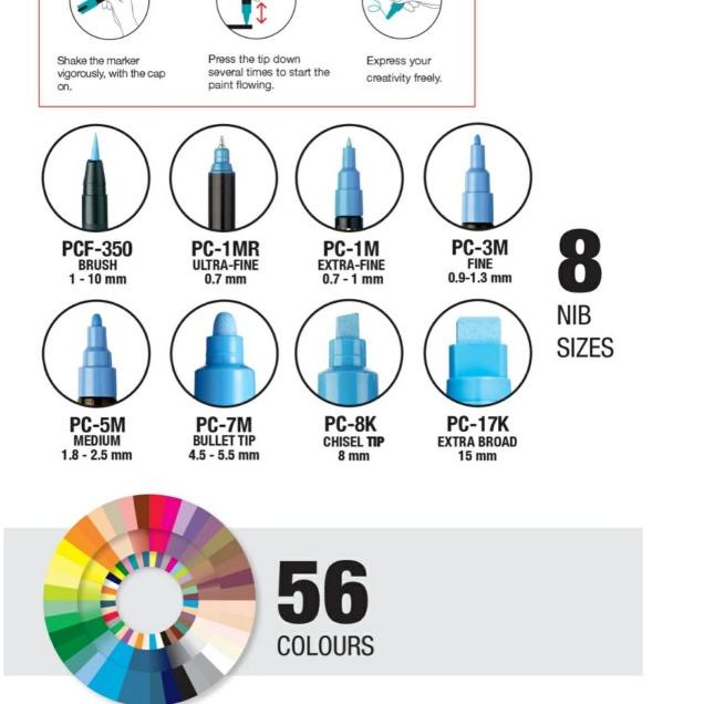 

Uni POSCA Paint Marker PC-8K Broad Chissel Tip 8.0mm
