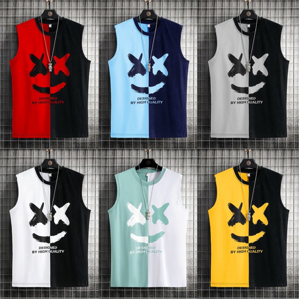 ATASAN PRIA DISTRO CASUAL TRENDY KAOS SINGLET MELLO SS