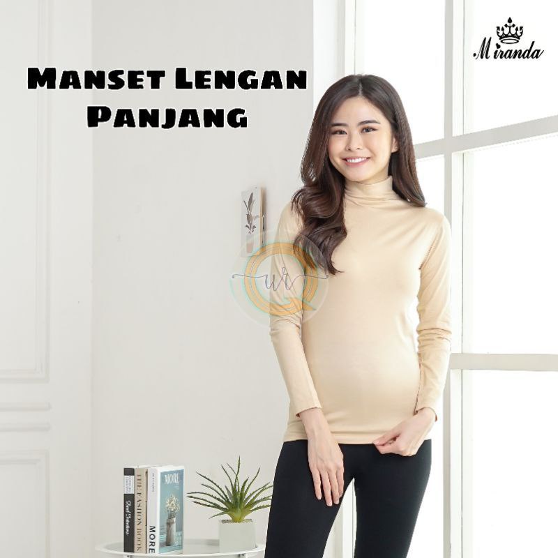 Manset Turtle Neck Lengan Panjang Bahan Rayon