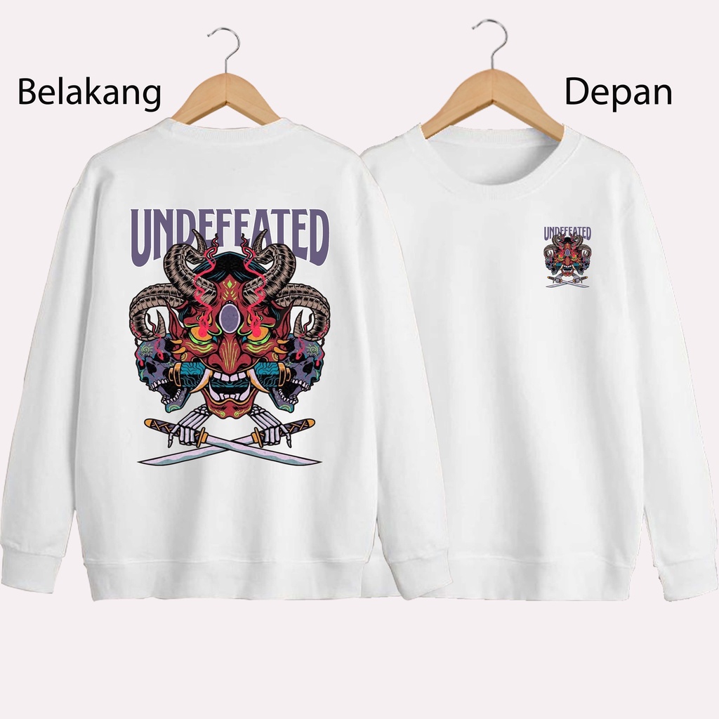 SWEATER UNISEX DB UNDEFEATED PRIA DAN WANITA SWEATER JUMBO