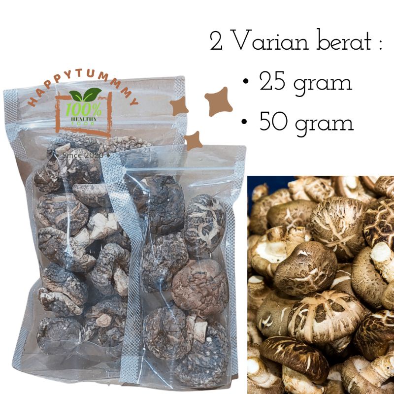 HPT - Jamur Shiitake/Shitake Hioko Xiang Gu Fragrant Mushroom Premium | Jamur Hioko Kering