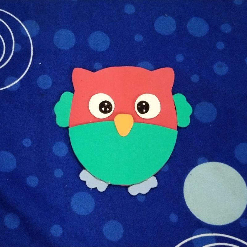 Karakter Burung Hantu Lucu dan Imut Untuk Hiasan Jendela Dinding Kelas TK PAUD