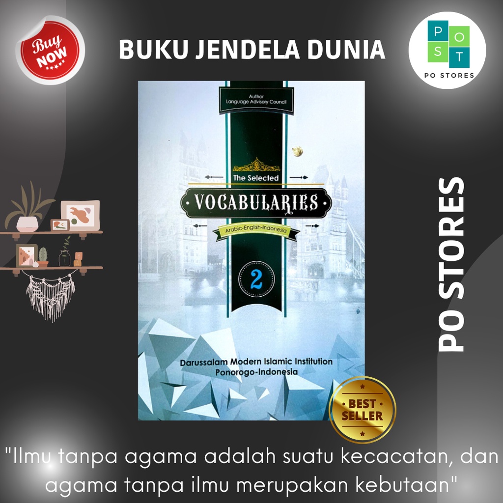 Buku Selected Vocabularies Kelas 2 / Pelajaran Selected Vocabularies 2 KMI Gontor