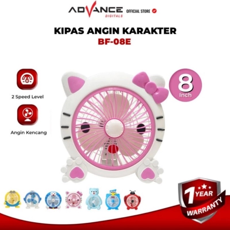 ADVANCE kipas angin karakter HELLO KITTY