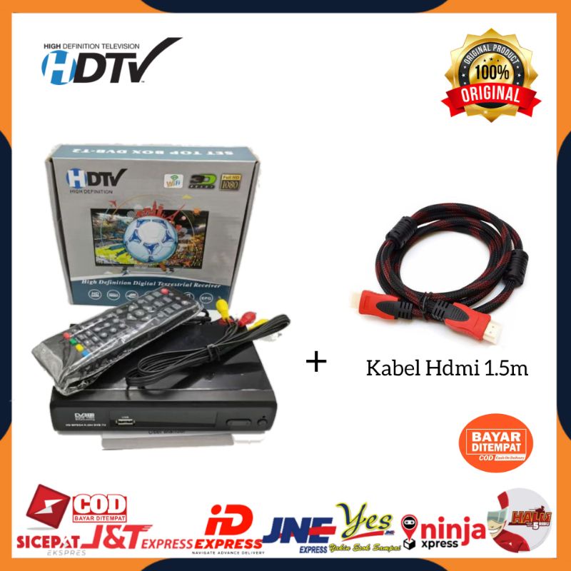 [COD] SET TOP BOX HDTV DVB T2 / STB DVB-T2 + KABEL HDTV 1.5 METER / PENERIMA SIARAN TV DIGITAL / BISA KE TV TABUNG
