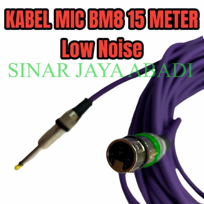 KABEL MIC BM8 CANON FEMALE TO AKAI 15 M KABEL MIC XLR BM8 15 M LOW NOISE