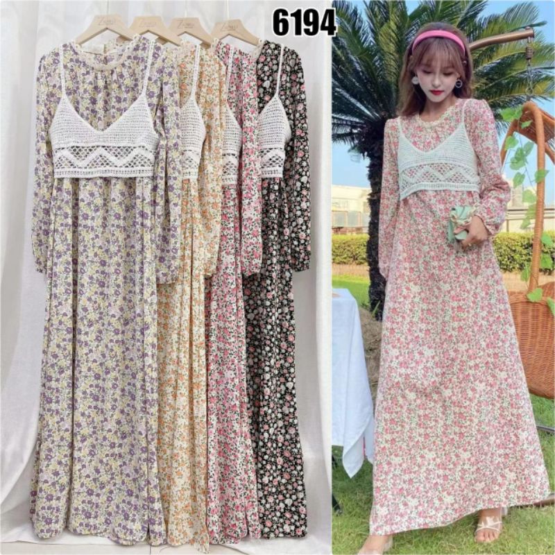 gamis vest import rompi rajut (1seri/4pcs)