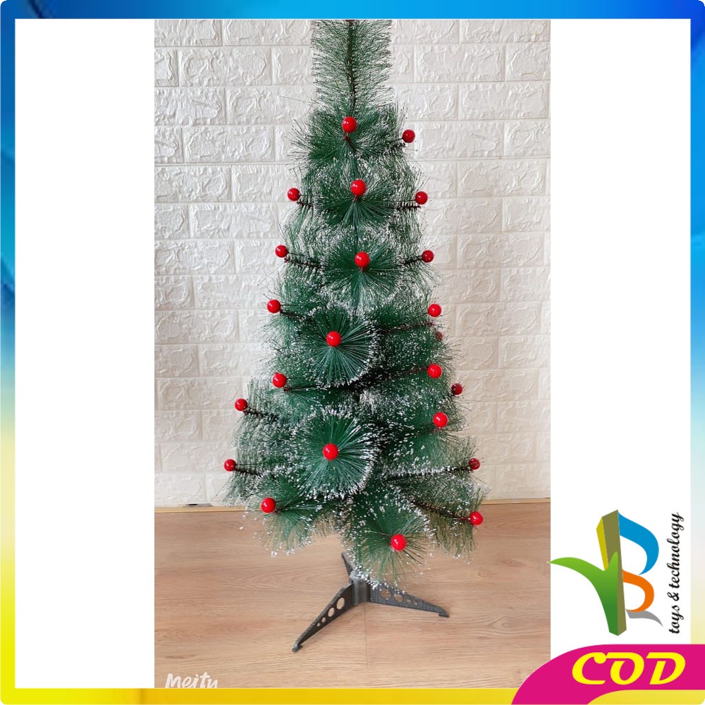 RB-C15 Pohon Natal 90CM 3F Jarum Dekorasi Rumah Artificial Hiasan Natal Ornamen Tanaman Hias Impor