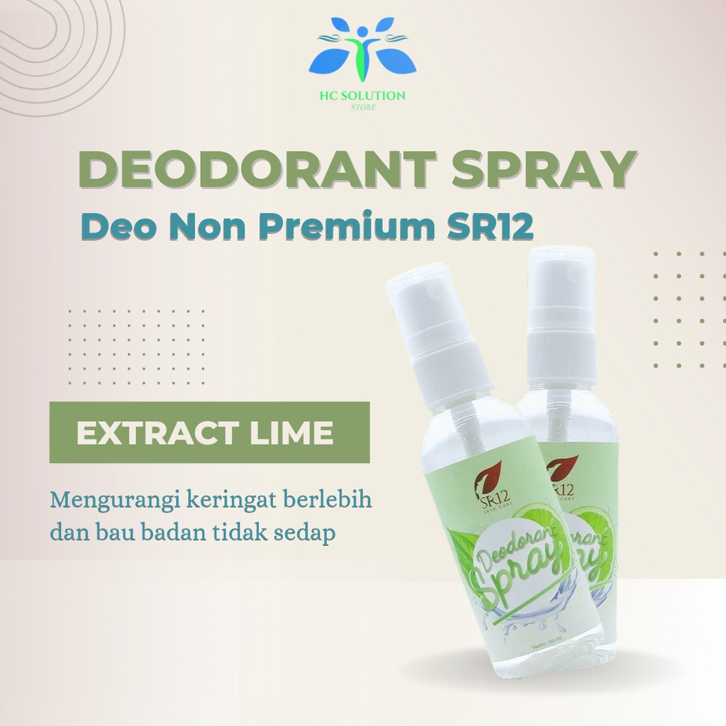 Deodorant Non Alkohol SR12 Reguler Hilangkan Bau Badan Pencerah Ketiak Hitam Deodorant Aman Anak Dan Remaja SR12 Ori BPOM