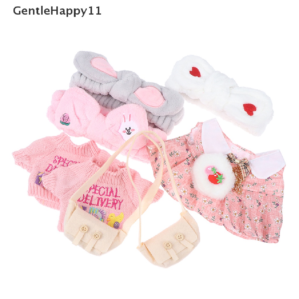 Gentlehappy 30cm Aksesoris Boneka Cafe Bebek Anjing Dengan Baju Mainan Mewah Kartun Boneka Cloth id