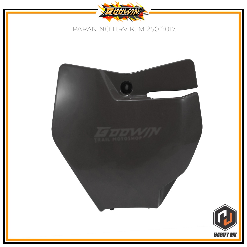Plat papan nomer nomor HRV KTM 250 2017 / 2014 Sixday Hitam orange putih Terlaris