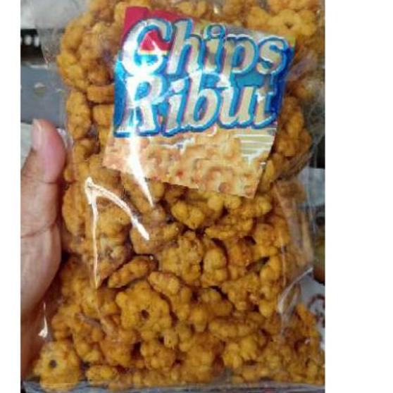 

⇻ Snack kembang ribut ajisan gurih asin makanan tempo dulu kemasan 250gram ケ