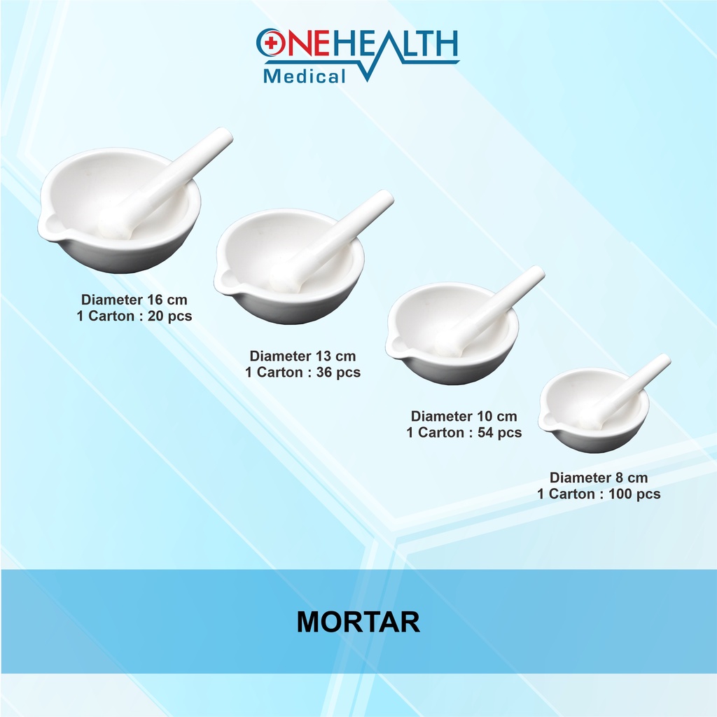 MORTAR DAN ALU 16 CM / ALAT PENUMBUK OBAT